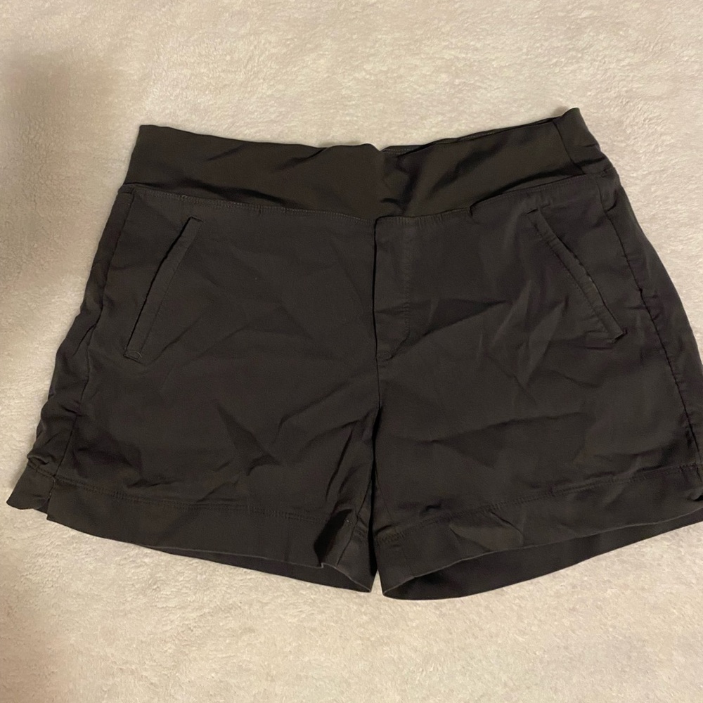 Gray High Waist Tailored Shorts